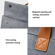 13.3 Inch Oxford Cloth Lightweight Portable Laptop Bag With PU Handle(Blue)