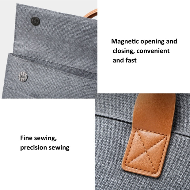 15.6 Inch Oxford Cloth Lightweight Portable Laptop Bag With PU Handle(Blue) - 15.6 - 17 inch by PMC Jewellery | Online Shopping South Africa | PMC Jewellery | Buy Now Pay Later Mobicred