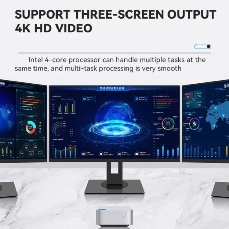 T8Plus Alder Lake-N100 4K Dual Band WIFI Bluetooth Office Game Portable Mini PC, Spec: 8G 512G US Plug - Windows Mini PCs by PMc TechLife | Online Shopping South Africa | PMc TechLife | Buy Now Pay Later Mobicred