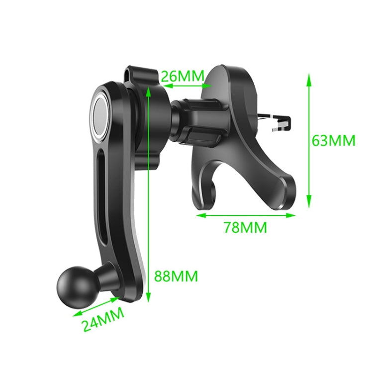 Car Air-conditioning Vent Y-shaped Base Mobile Phone Holder, Color: Ninth Generation Black - free shipping - PMC TechLife - Order now!