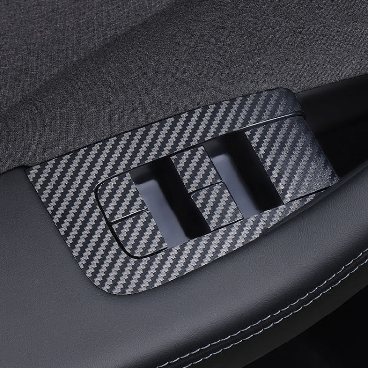 4pcs /Set For Tesla Model 3 Lift Window Button Sticker Car Interior, Style: Starry Line - Car Interior Mouldings by PMC TechLife | Online Shopping South Africa | PMC TechLife | Buy Now Pay Later Mobicred
