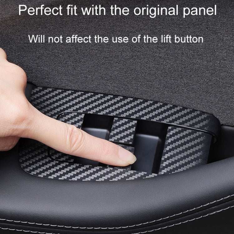 4pcs /Set For Tesla Model 3 Lift Window Button Sticker Car Interior, Style: Starry Line - Car Interior Mouldings by PMC TechLife | Online Shopping South Africa | PMC TechLife | Buy Now Pay Later Mobicred