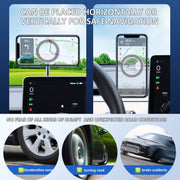 Zinc Alloy Car Screen Magnetic Mobile Phone Holder(Silver)