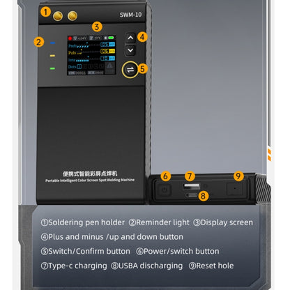 FNIRSI Small Handheld Portable Mobile Phone Lithium Battery Nickel Sheet Spot Welding Machine(SWM-10) - free shipping - PMC Jewellery - Order now!
