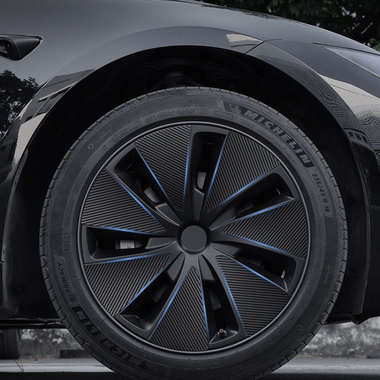 28pcs /Set For Tesla Model 3 Tire Sticker Modification Protective Film, Style: Bright Black