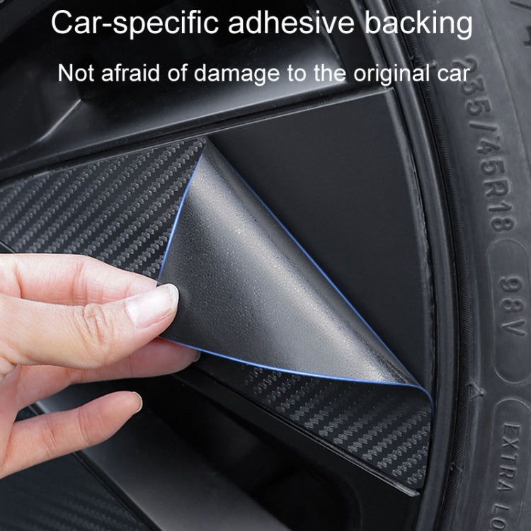 28pcs /Set For Tesla Model 3 Tire Sticker Modification Protective Film, Style: Carbon Fiber - Decorative Sticker by PMC TechLife | Online Shopping South Africa | PMC TechLife | Buy Now Pay Later Mobicred