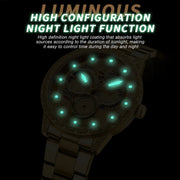 BINBOND B3030 Embossed Dragon Luminous Water-resistant Quartz Watch, Color: Full-gold Black