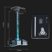 RGB Lighted Headphone Stand With Ambient Light USB Expansion Port Headphone Display Bracket, Style: With 3.5mm Port