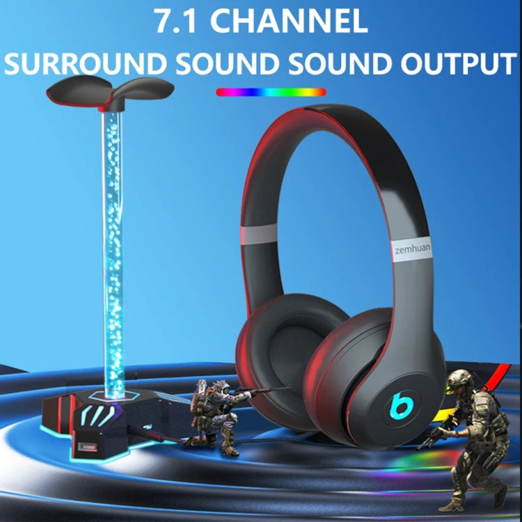 RGB Lighted Headphone Stand With Ambient Light USB Expansion Port Headphone Display Bracket, Style: Without 3.5mm Port - free shipping - PMC TechLife - Order now!