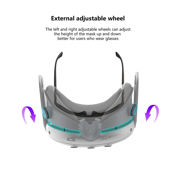 For Meta Quest 3 Air Circulation Heat Dissipation Replacement Mask With Fan Anti-Fogging VR Mask Accessories
