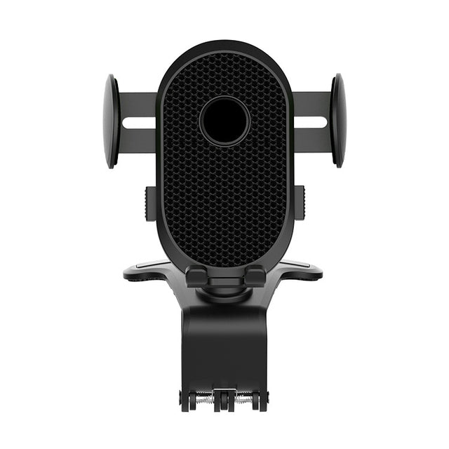 Car Dashboard Chuck Navigation Bracket Parking Number Plate(Black)