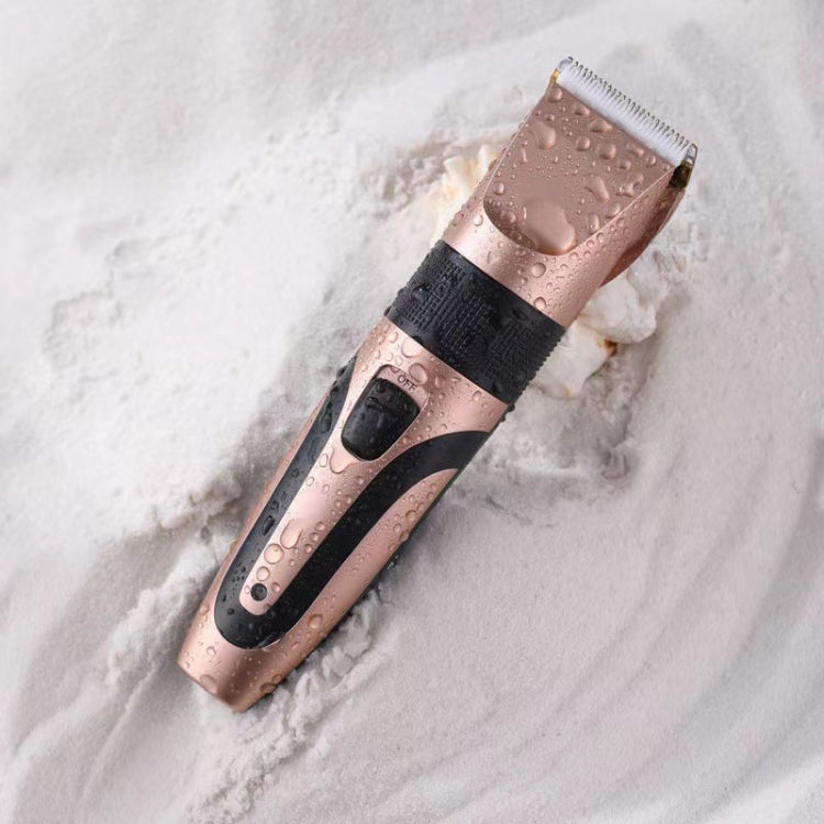 Rechargeable Hair Clipper Pet Shaver(Gold Black Pattern) - Electric Shavers by PMC TechLife | Online Shopping South Africa | PMC TechLife | Buy Now Pay Later Mobicred