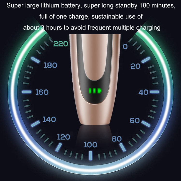 Rechargeable Hair Clipper Pet Shaver(Gold Black Pattern) - Electric Shavers by PMC TechLife | Online Shopping South Africa | PMC TechLife | Buy Now Pay Later Mobicred