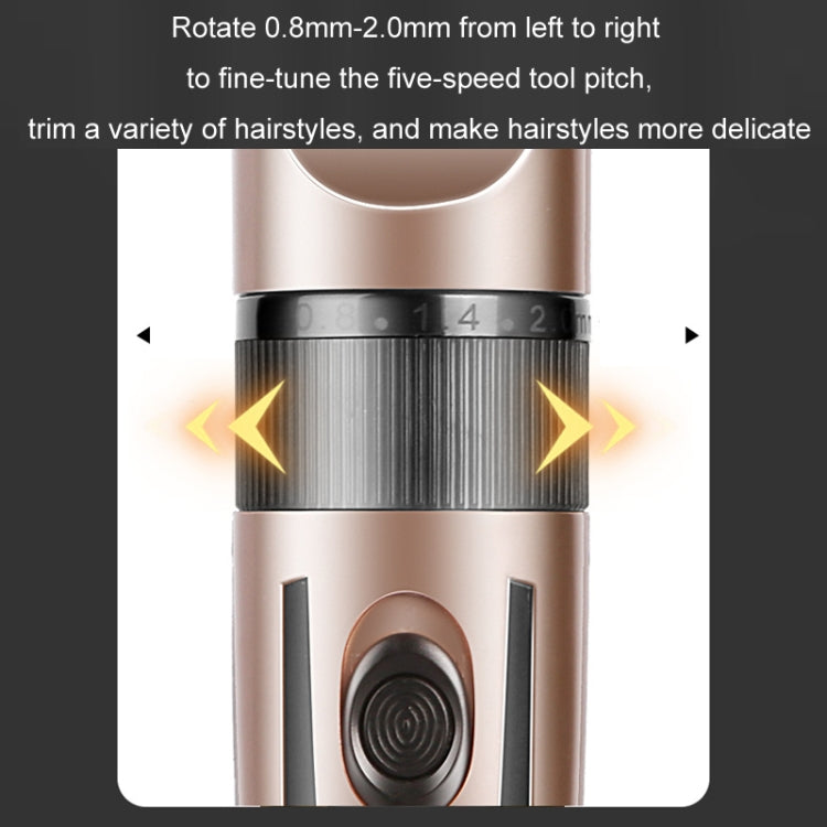 Rechargeable Hair Clipper Pet Shaver(Gold Black Pattern) - Electric Shavers by PMC TechLife | Online Shopping South Africa | PMC TechLife | Buy Now Pay Later Mobicred