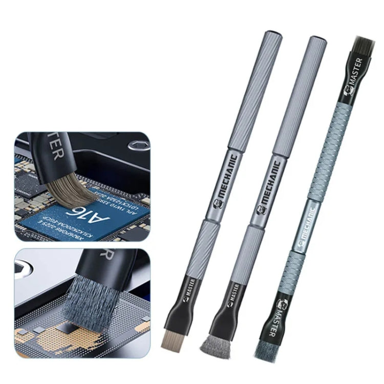 MECHANIC Cell Phone Motherboard Chip Degumming Brush PCB De-Tin Cleaning Cylinder Long Handle Brush, Style: Steel Wire - free shipping - PMC TechLife - Order now!