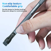 MECHANIC Cell Phone Motherboard Chip Degumming Brush PCB De-Tin Cleaning Cylinder Long Handle Brush, Style: Sideburns