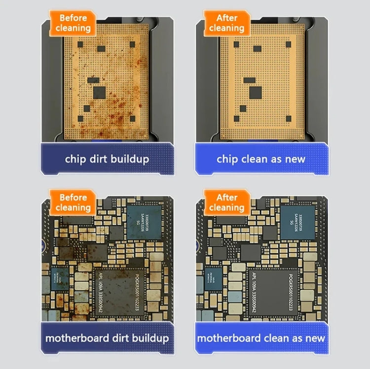 MECHANIC Cell Phone Motherboard Chip Degumming Brush PCB De-Tin Cleaning Cylinder Long Handle Brush, Style: Steel Wire - free shipping - PMC TechLife - Order now!