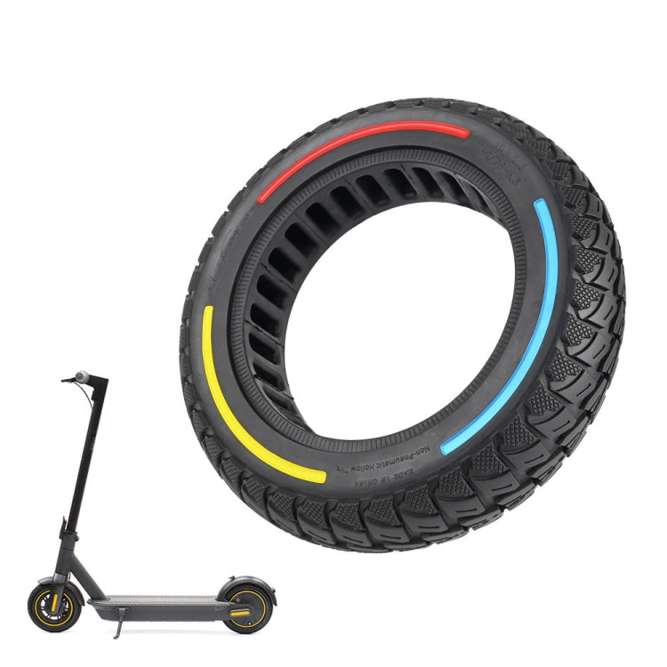 For Ninebot Max G30 Electric Scooter 10 x 2.5 Inch Flick Color Solid Tire(Red) - Accessories & Parts by PMc TechLife | Online Shopping South Africa | PMc TechLife | Buy Now Pay Later Mobicred