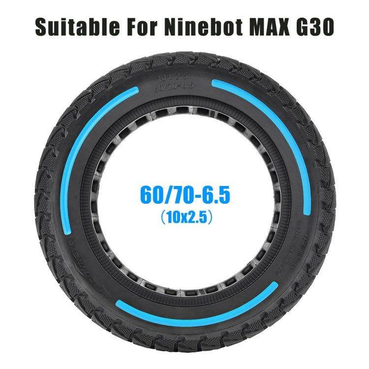 For Ninebot Max G30 Electric Scooter 10 x 2.5 Inch Flick Color Solid Tire(Blue) - Accessories & Parts by PMc TechLife | Online Shopping South Africa | PMc TechLife | Buy Now Pay Later Mobicred