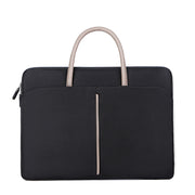 14 -14.6 Inch Oxford Cloth Laptop Bag Mens Womens Briefcase with PU Handle(Dark Black)