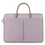 15 -15.6 Inch Oxford Cloth Laptop Bag Mens Womens Briefcase with PU Handle(Lotus Pink)