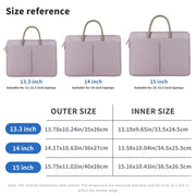 14 -14.6 Inch Oxford Cloth Laptop Bag Mens Womens Briefcase with PU Handle(Lotus Pink)