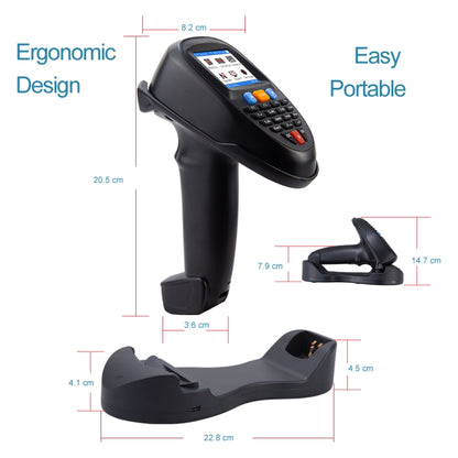 NEWSCAN 2D Wireless Barcode Reader Scanner Data Collector With 2.2-Inch LCD Screen - free shipping - PMC Jewellery - Order now!