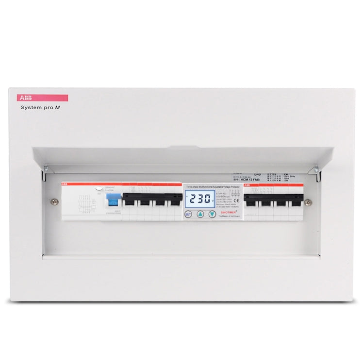 SINOTIMER STVP-932 40A 3-phase 380V LCD Self-resetting Adjustable Surge Voltage Protector - free shipping - PMC TechLife - Order now!