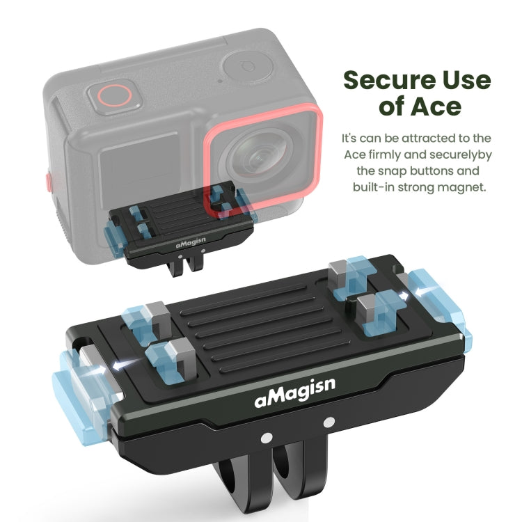 For Insta360 Ace / Ace Pro / X5 aMagisn Metal Magnetic Quick Release Sports Camera Accessories - free shipping - PMC TechLife - Order now!