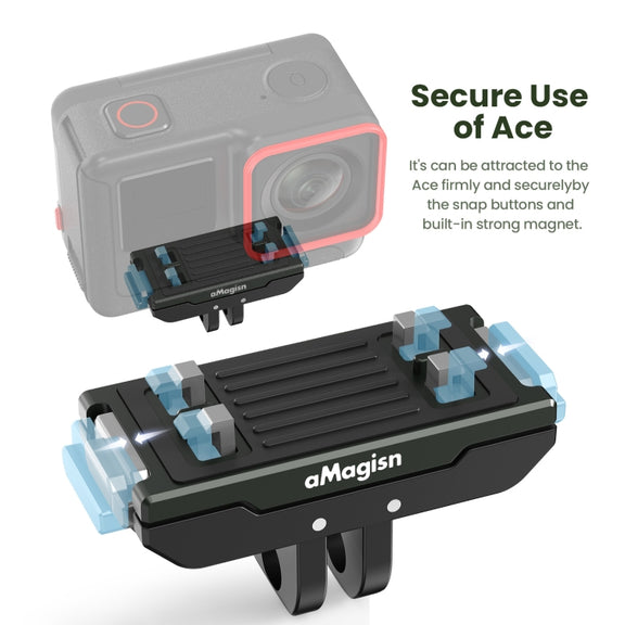 For Insta360 Ace / Ace Pro / X5 aMagisn Metal Magnetic Quick Release Sports Camera Accessories