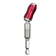 Hexagonal Shank Quick Release Self-Locking Joint Extension Rod Electric Drill Driver Extension Quick Conversion Bits(Silver+Red)
