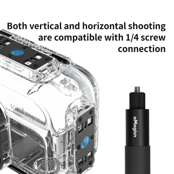 For Insta360 Ace aMagisn Horizontal and Vertical Shooting Dive Shell 60m Water-resistant Shell Accessories