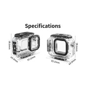 For Insta360 Ace aMagisn Horizontal and Vertical Shooting Dive Shell 60m Water-resistant Shell Accessories