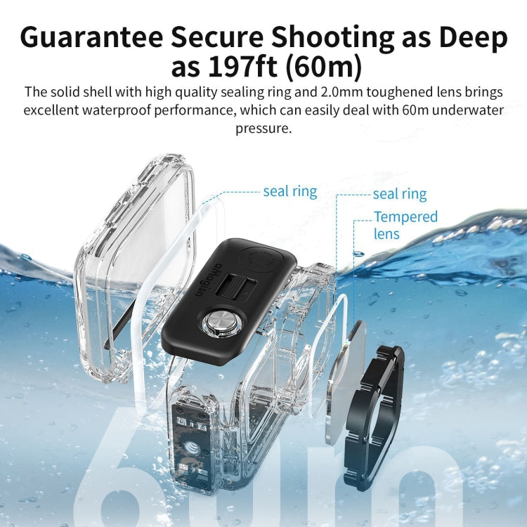For Insta360 Ace aMagisn Horizontal and Vertical Shooting Dive Shell 60m Waterproof Shell Accessories - Case & Bags by aMagisn | Online Shopping South Africa | PMC TechLife | Buy Now Pay Later Mobicred
