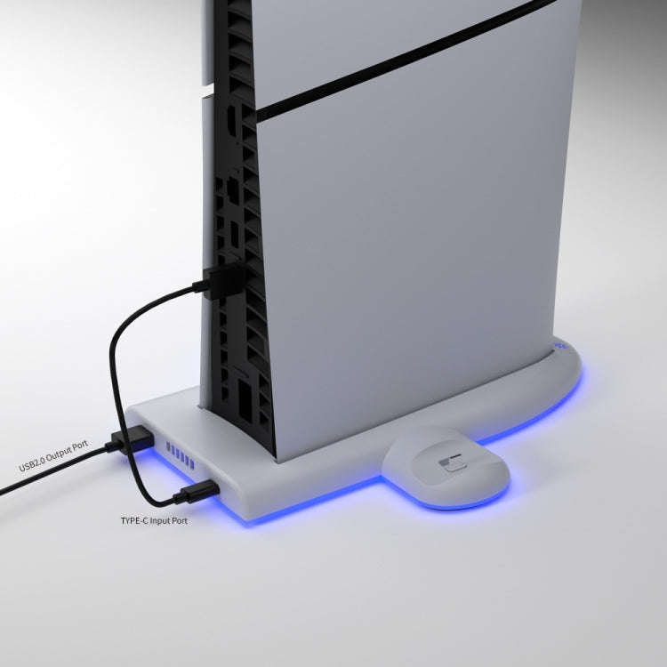 For PS5 Slim Console DOBE Multifunctional Charging Base with RGB Light - free shipping - PMC Jewellery - Order now!