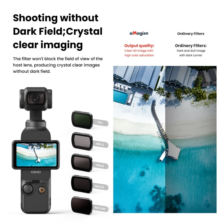 For DJI Osmo Pocket 3 aMagisn HD Double Sided Coated Filters Sports Camera Protective Goggles, Style: CPL - Lens Accessories by aMagisn | Online Shopping South Africa | PMC TechLife | Buy Now Pay Later Mobicred