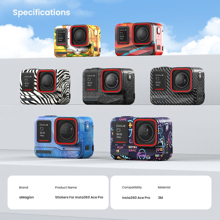 For Insta360 Ace Pro aMagisn Body Sticker Sports Camera Accessories(Painting) - Protective Film & Stickers by aMagisn | Online Shopping South Africa | PMC TechLife | Buy Now Pay Later Mobicred