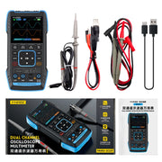 FNIRSI 3 In 1 Handheld Digital Oscilloscope Dual-Channel Multimeter, Specification: Upgrade