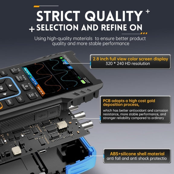 FNIRSI 3 In 1 Handheld Digital Oscilloscope Dual-Channel Multimeter, Specification: Upgrade