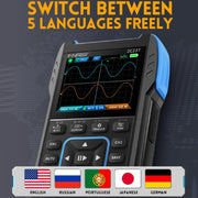 FNIRSI 3 In 1 Handheld Digital Oscilloscope Dual-Channel Multimeter, Specification: Upgrade