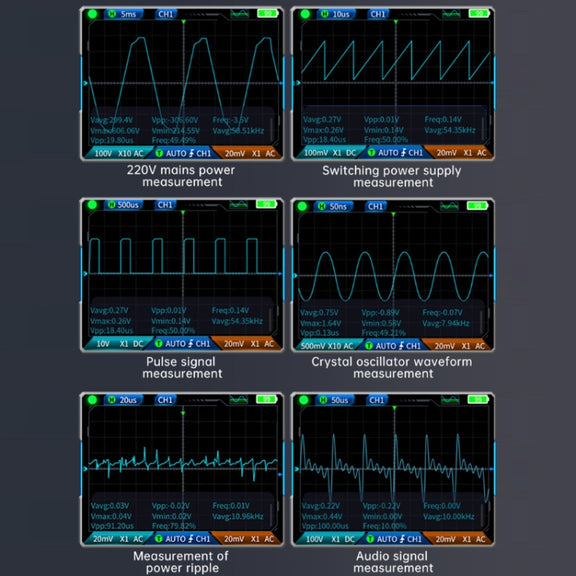 FNIRSI 3 In 1 Handheld Digital Oscilloscope Dual-Channel Multimeter, Specification: Upgrade