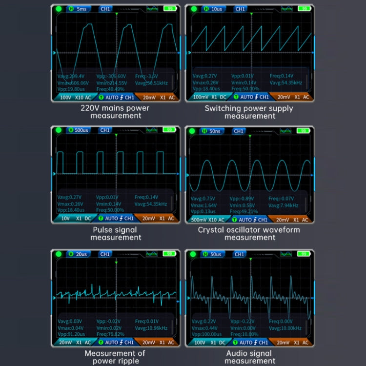 FNIRSI 3 In 1 Handheld Digital Oscilloscope Dual-Channel Multimeter, Specification: Upgrade