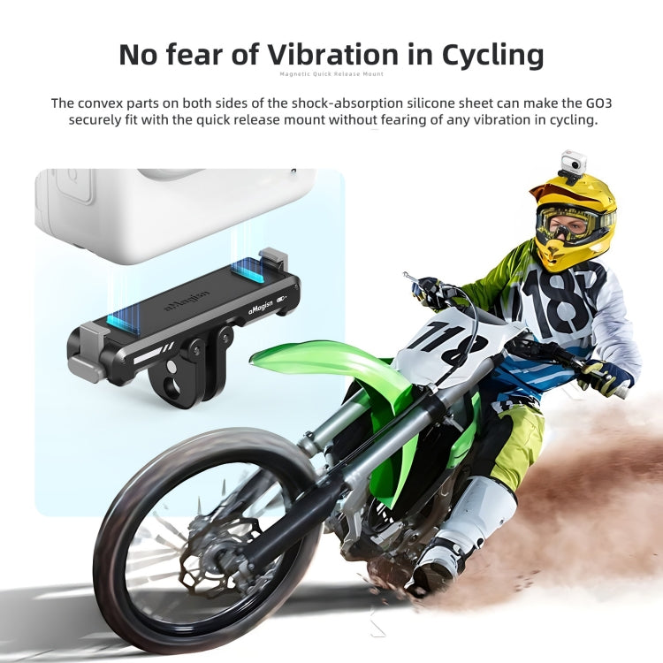 For Insta360 GO 3 / 3S aMagisn Magnetic Fast Disassembly Bottom Seat Bracket Sports Camera Accessories - Others by aMagisn | Online Shopping South Africa | PMC Jewellery | Buy Now Pay Later Mobicred