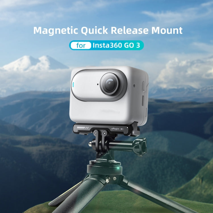 For Insta360 GO 3 / 3S aMagisn Magnetic Fast Disassembly Bottom Seat Bracket Sports Camera Accessories - Others by aMagisn | Online Shopping South Africa | PMC Jewellery | Buy Now Pay Later Mobicred