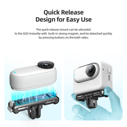 For Insta360 GO 3 / 3S aMagisn Magnetic Fast Disassembly Bottom Seat Bracket Sports Camera Accessories - Others by aMagisn | Online Shopping South Africa | PMC Jewellery | Buy Now Pay Later Mobicred