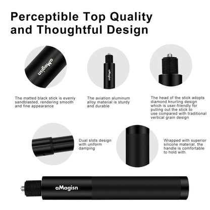 aMagisn 70cm Invisible Straight Pull Selfie Stick Sports Camera Accessories, Specification: Single Rod - free shipping - PMC Jewellery - Order now!