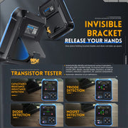 FNIRSI 3 In 1 Handheld Digital Oscilloscope LCR Transistor Tester, Specification: Upgrade
