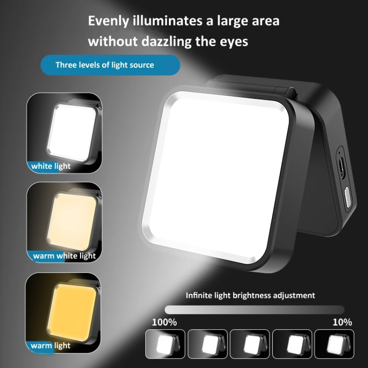 Camping Cycling Lavalier Lamp Night Fishing Light Three-Color Temperature Reading Lamp(Black) - Camping Lighting by PMc TechLife | Online Shopping South Africa | PMc TechLife | Buy Now Pay Later Mobicred