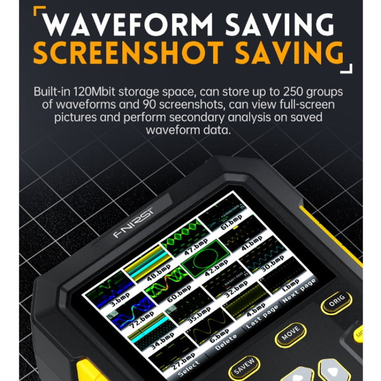 FNIRSI 2 In 1 Small Handheld Fluorescence Digital Dual-Channel Oscilloscope, US Plug(Yellow) - free shipping - PMC Jewellery - Order now!
