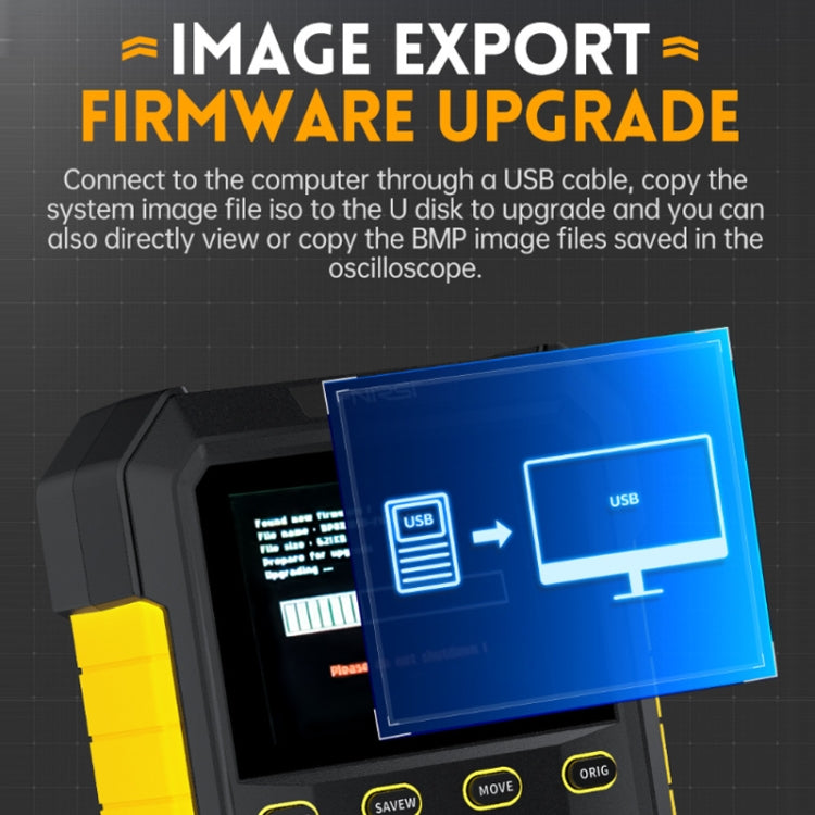 FNIRSI 2 In 1 Small Handheld Fluorescence Digital Dual-Channel Oscilloscope, US Plug(Yellow) - free shipping - PMC Jewellery - Order now!